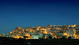 panorama notturno sambuca di sicilia