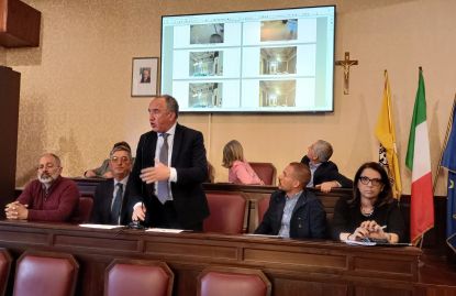 Un momento della conferenza stampa