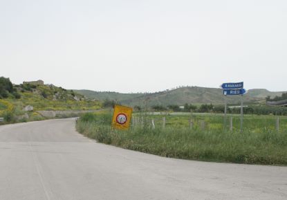 Un tratto della SP n. 6 Licata-Ravanusa