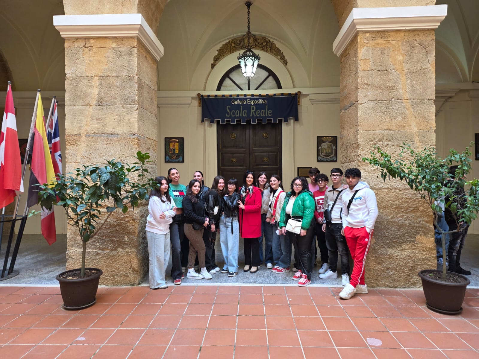 Un momento della giornata all'interno del Palazzo 