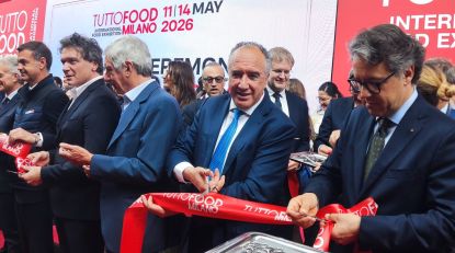 Il Presidente Pendolino al taglio del nastro dell'edizione 2026 di TuttoFood