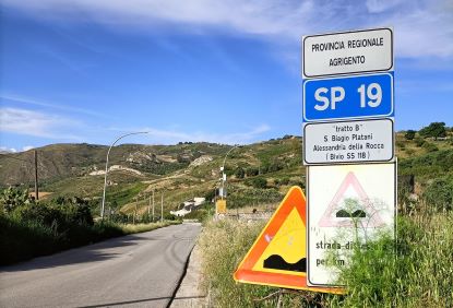 Un tratto della SP n. 19