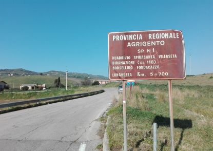 Un tratto della SP n. 1 Spinasanta-Villaseta