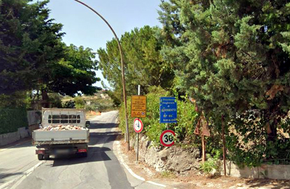 Un tratto della SP n. 85