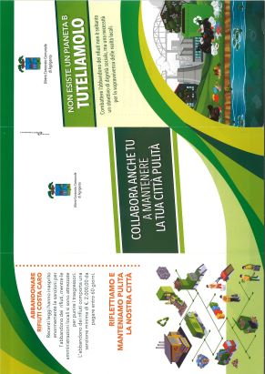 Il pieghevole realizzato dal Libero Consorzio