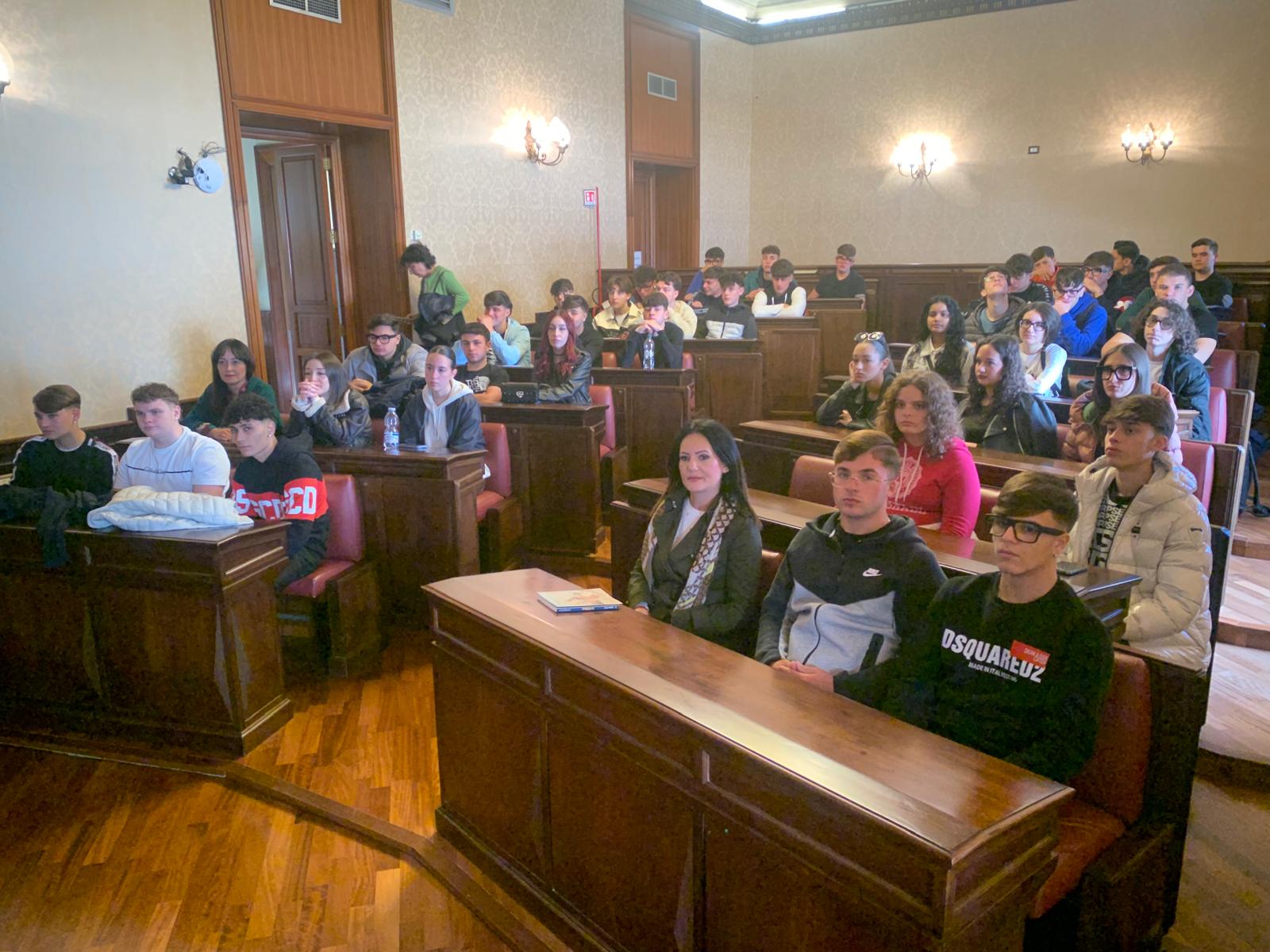 Un momento della giornata informativa in aula consiliare Luigi Giglia 