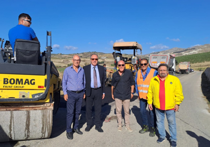 Sopralluogo del Presidente  Giuseppe Pendolino e dei tecnici del Settore Infrastrutture Stradali su spr 24 