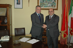 Il Presidente D'Orsi e il direttore Montesano