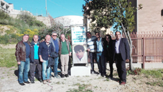 Direttivo dell'Associazione e familiari di Paolo Palmisano in occasione dell'inaugurazione
