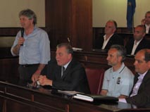 Un momento della conferenza stampa