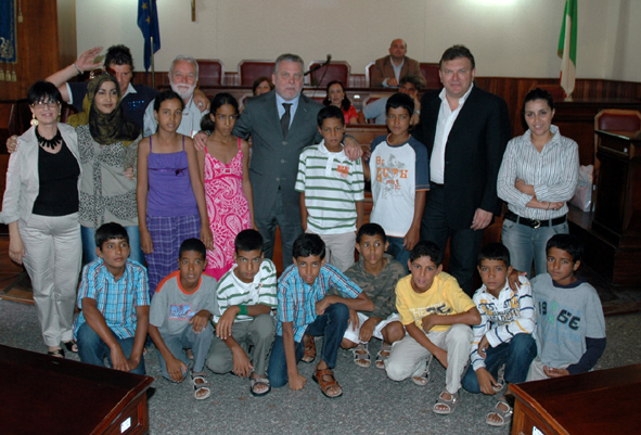 Foto dei bambini del Saharawi ospiti della provincia