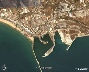 Vista dal satellite con Google