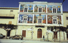 Affresco nel prospetto del Palazzo di Città