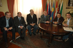 Un momento della conferenza stampa