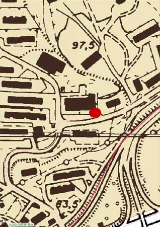 Planimetria della zona di Monserrato dove insiste la stazione di monitoraggio