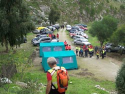 Una veduta del sito di esercitazione