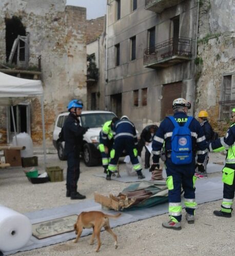 Censimento danni presso i ruderi di Poggioreale