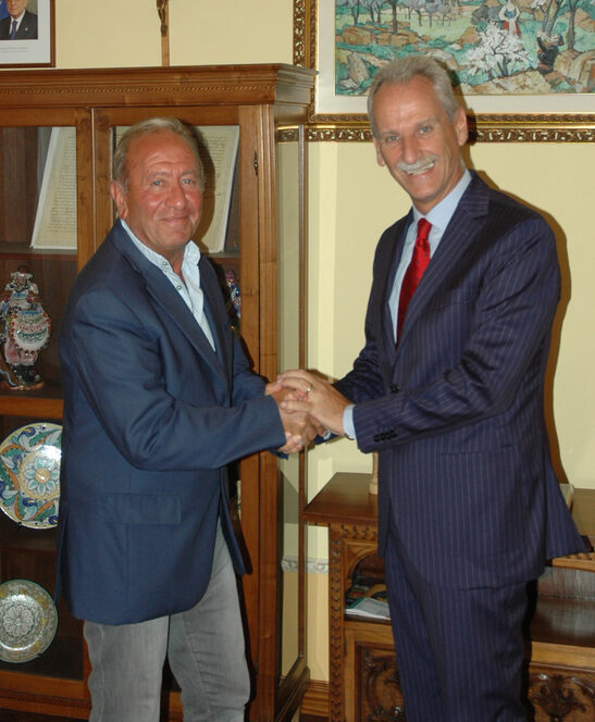 Il Commissario Straordinario Giuseppe Marino con Il Questore di Agrigento Maurizio Auriemma - foto di repertorio