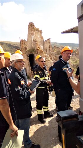 Censimento danni presso i ruderi di Poggioreale