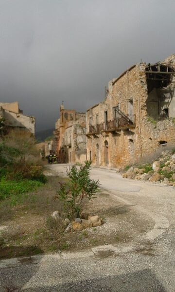 Ruderi di Poggioreale -  Simulazione evento sismico